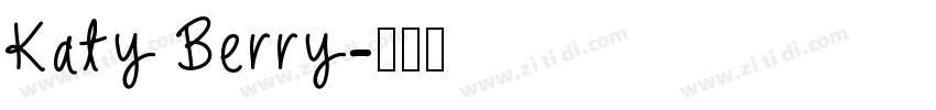 Katy Berry字体转换